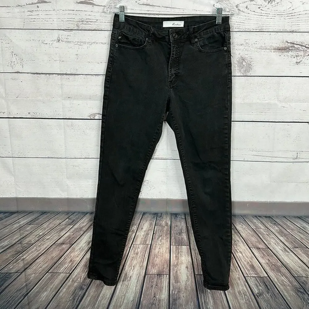 Kancan Jeans Womens 28‎ Black Midrise Skinny Stretch Casual Comfort Minimalist